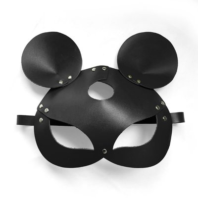 Шкіряна маска зайчика Mouse Mask SO9649 фото
